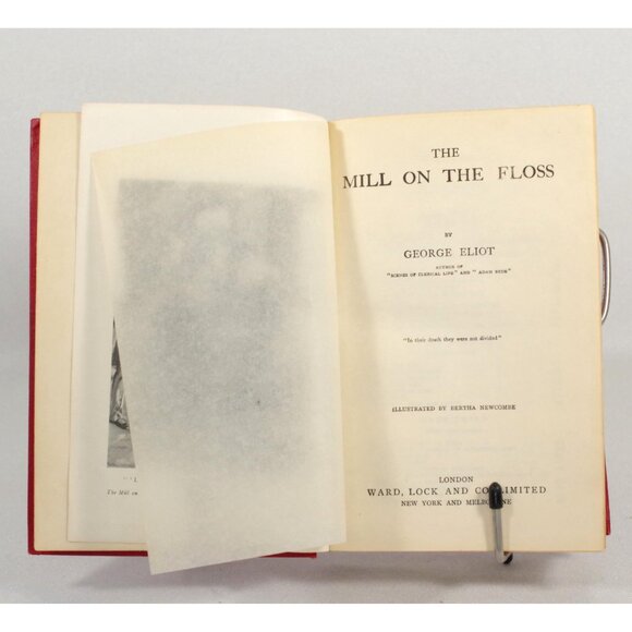 Red Antique Book, The Mill on the Floss by George Eliot, Ward Lock & Co Ltd., - Picture 3 of 6